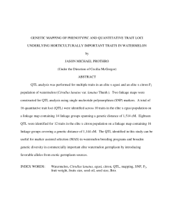 GENETIC MAPPING OF PHENOTYPIC AND QUANTITATIVE TRAIT
