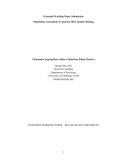 1 Extended Working Paper Submission Population Association of