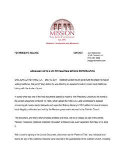 ABRAHAM LINCOLN HELPED MAINTAIN MISSION