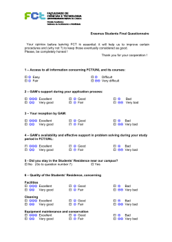 Erasmus Students Final Questionnaire Your opinion
