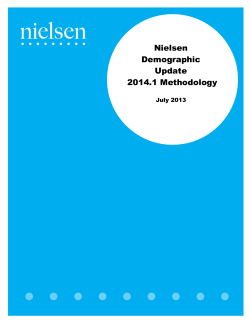 Nielsen Demographic Update 2014.1 Methodology