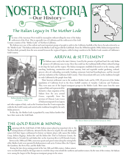 La Nostra Storia - Sacramento Italian Cultural Society