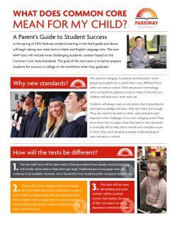 Common Core State Standard Information Flyer