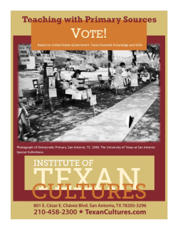 Teaching with Primary Sources: Vote!