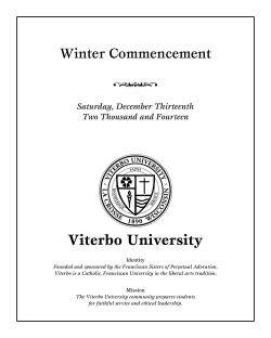 2014 Winter - Viterbo University