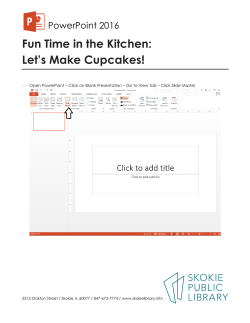 Fun Time in the Kitchen: Let`s Make Cupcakes!