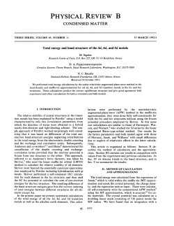 Total energy and band structure of the 3d, 4d, and 5d metals
