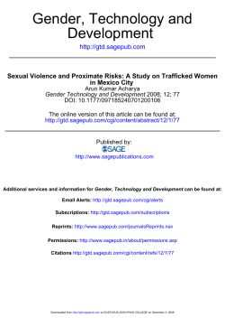 Development Gender, Technology and