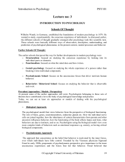 Lecture no: 3 - VULMS.edu.pk