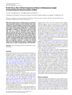 Ha Ha! Versus Aha! A Direct Comparison of Humor to Nonhumorous