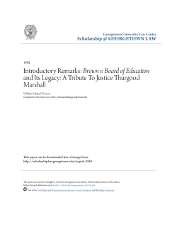 Brown v. Board of Education and Its Legacy