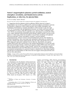 Saturns magnetospheric planetary period oscillations, neutral