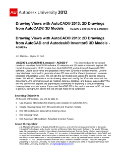 Drawing Views with AutoCAD&reg; 2013