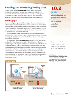 Locating and Measuring Earthquakes