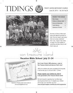 son treasure island - Trinity United Methodist Church