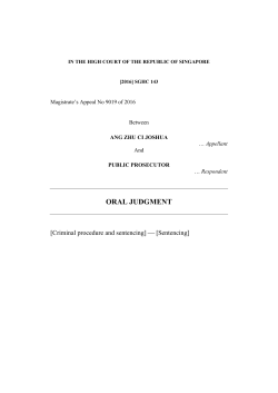 Singapore Judgments