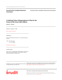 Future of the Great Lakes Ojibwa