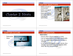 Chapter 3: Strain