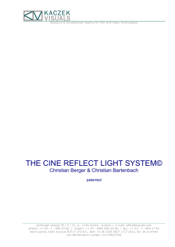 THE CINE REFLECT LIGHT SYSTEM©