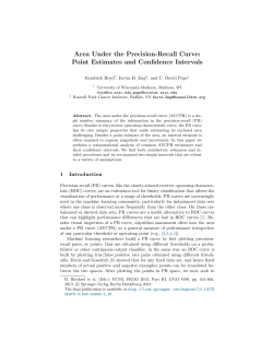 Area Under the Precision-Recall Curve: Point Estimates and