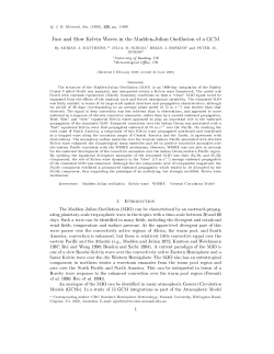 Fast and Slow Kelvin Waves in the Madden-Julian