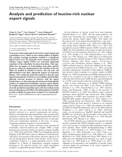 Analysis and prediction of leucine