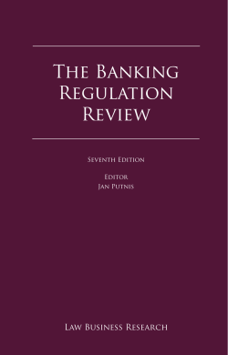 The Banking Regulation Review - De Brauw Blackstone Westbroek
