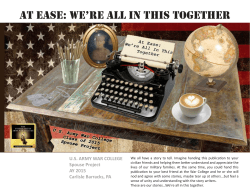 at ease: we`re all in this together