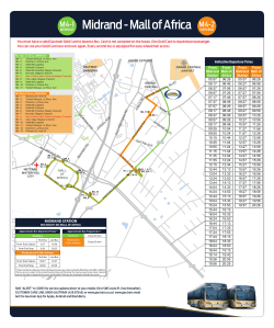Bus Route Map Mall of Africa M4