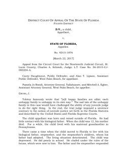 district court of appeal of the state of florida