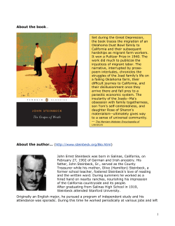 Guide: Book clubs to go : The Grapes of Wrath.