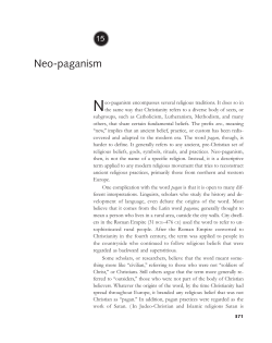 Neo-paganism - WorldStudiesClass