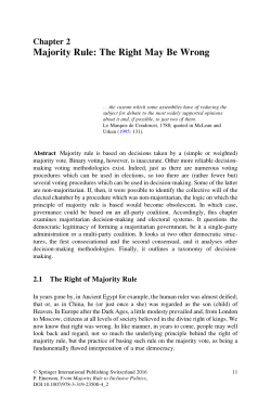 Majority Rule: The Right May Be Wrong