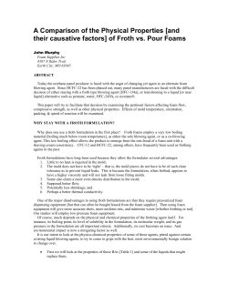 A comparison of the physical properties
