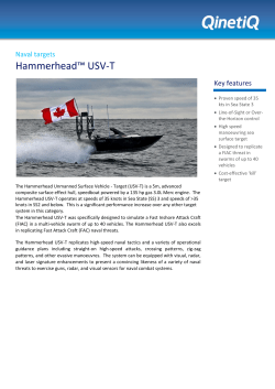 Hammerhead™ USV-T - QinetiQ Target Systems
