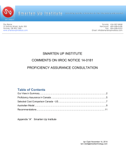 Notice 14-0181 - Proficiency Assurance: The Next Phase