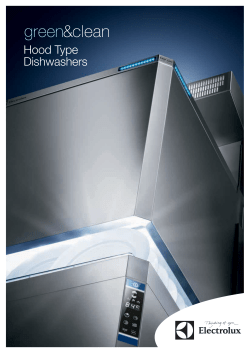 Hood Type Dishwashers