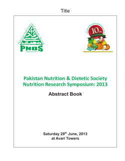 New book 5 r.FH10 - Pakistan Nutrition and Dietetic Society