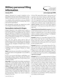 Military personnel filing information