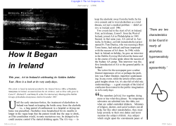 How It Began in Ireland