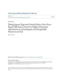 Fitting Square Pegs into Round Holes: How Race