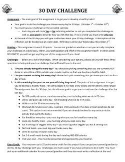 30 Day Challenge