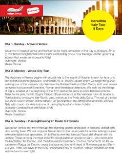 Incredible Italy Tour 8 Days