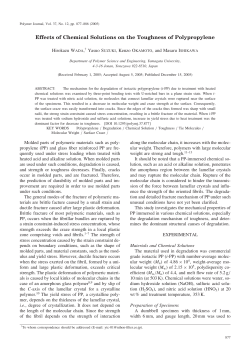 Effects of Chemical Solutions on the Toughness of