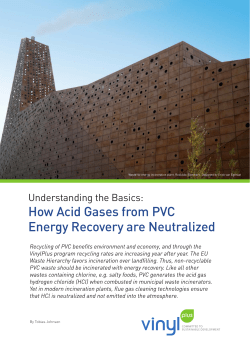 How Acid Gases from PVC Energy Recovery are Neutralized
