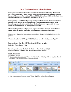 Poster Printing Facilities