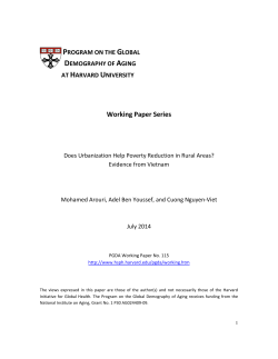 Does Urbanization Help Poverty Reduction in