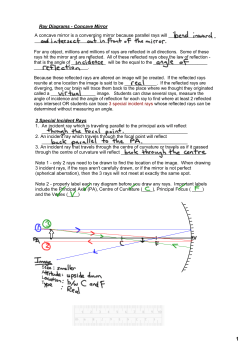 Ray DiagramsанаConcave Mirror A concave mirror is a