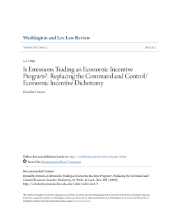 Is Emissions Trading an Economic Incentive Program?: Replacing