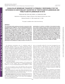 canalicular membrane transport is primarily responsible for the